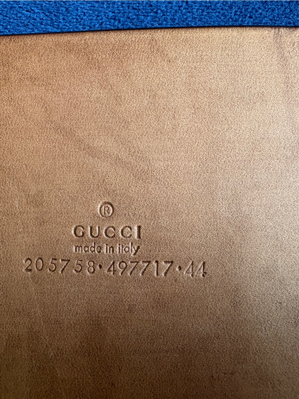 Gucci Tan Leather Waist Belt with Gold Buckle - Picture 3 of 4